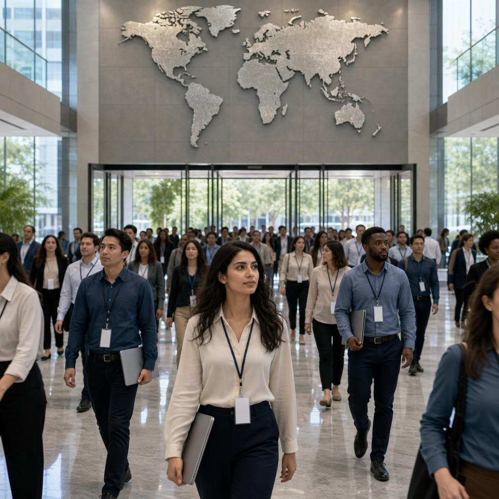 Most employees worldwide end of June?